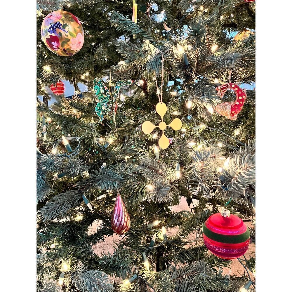 NEW ROOST (6) Multicolor Laser Cut Wood Ornaments Set
